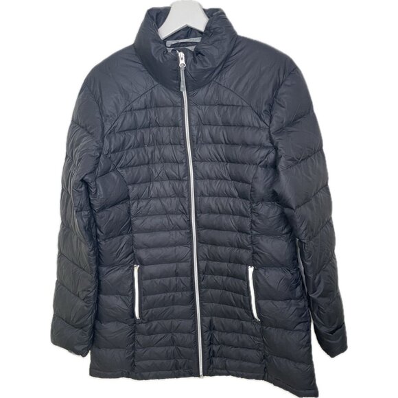 Athleta Goose Down Women’s Puffer Jacket Black M - Picture 2 of 10